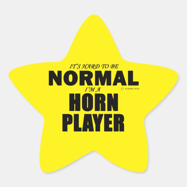 Normal Horn Player Star Sticker (Front)