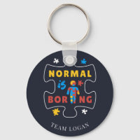 Normal is Boring Autism Awareness Puzzle Piece