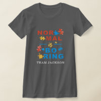 Normal is Boring Autism Awareness Puzzles Custom