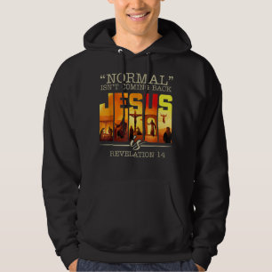 Normal Is Not Coming Back Jesus Is Vintage Cross T Hoodie