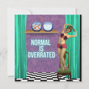Normal is Overrated Funky & Fun Flat Card