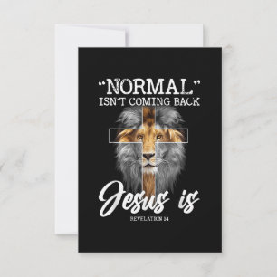 Normal Isn't Coming Back But Jesus Is Revelation C RSVP Card