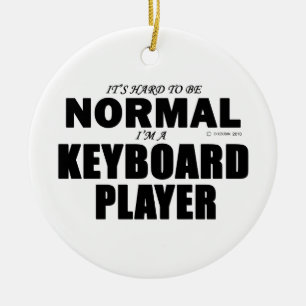 Normal Keyboard Player Ceramic Tree Decoration