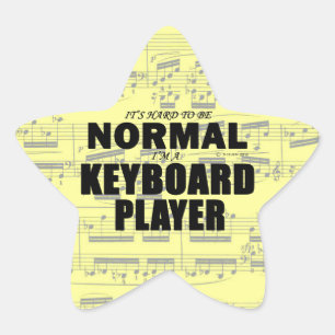 Normal Keyboard Player Star Sticker