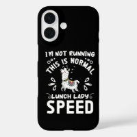 Normal Lunch Lady Speed Funny Llama Saying Humour