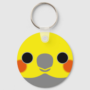 Normal Male Cockatiel Key Ring