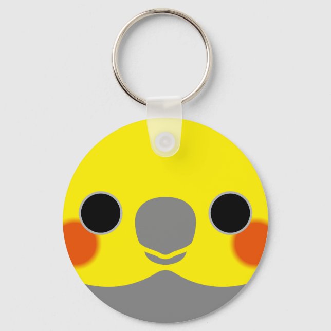 Normal Male Cockatiel Key Ring (Front)