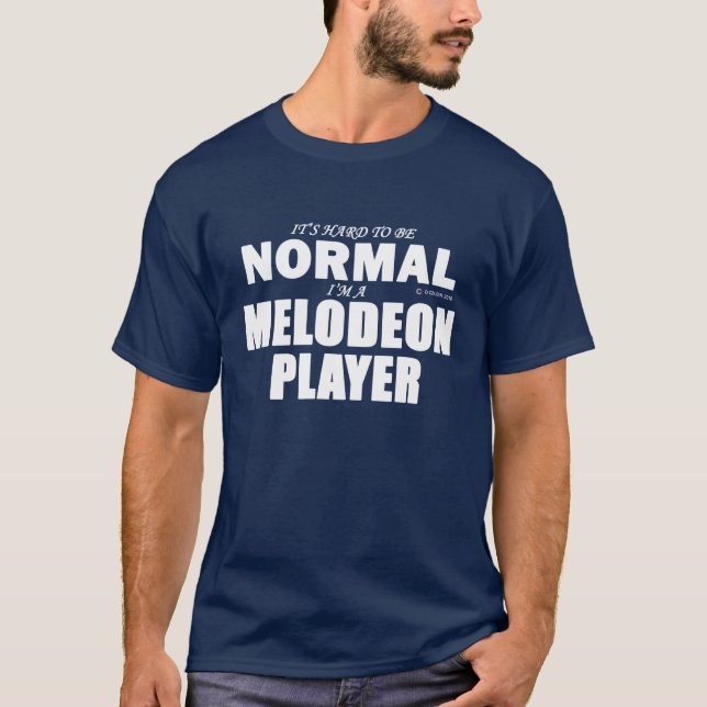 Normal Melodeon Player T-Shirt (Front)