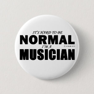 Normal Musician 6 Cm Round Badge
