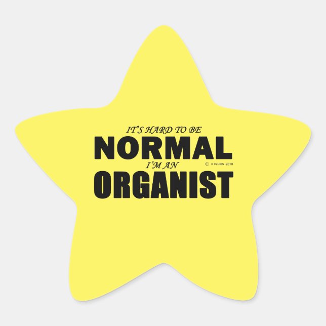 Normal Organist Star Sticker (Front)