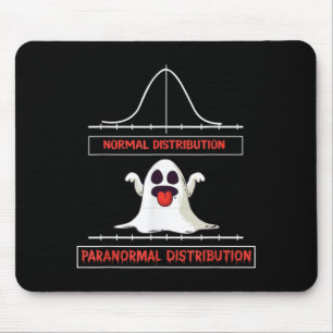 Normal paranormal distribution halloween math mouse mat