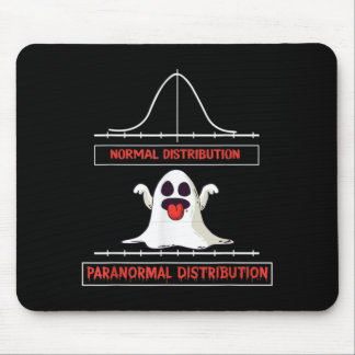 Normal paranormal distribution halloween math mouse mat