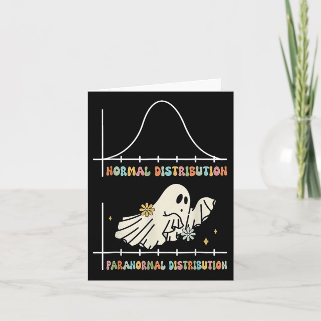 Normal Paranormal Distribution School Psychologist Card (Front)