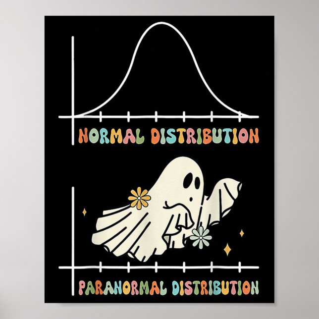 Normal Paranormal Distribution School Psychologist Poster (Front)