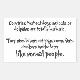 "Normal People" Rectangular Sticker