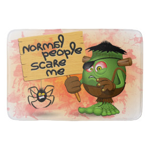 'Normal People Scare Me' Frankenstein Character Bath Mat