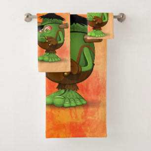 'Normal People Scare Me' Frankenstein Character Bath Towel Set