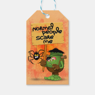 'Normal People Scare Me' Frankenstein Character Gift Tags