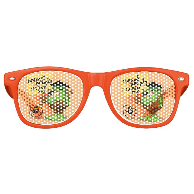 'Normal People Scare Me' Frankenstein Character Retro Sunglasses (Front)
