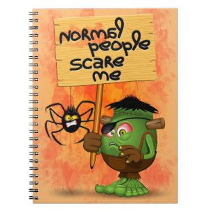 'Normal People Scare Me' Humorous Frankenstein Notebook