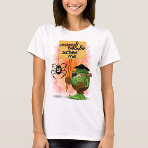 'Normal People Scare Me' Humourous Frankenstein T-Shirt