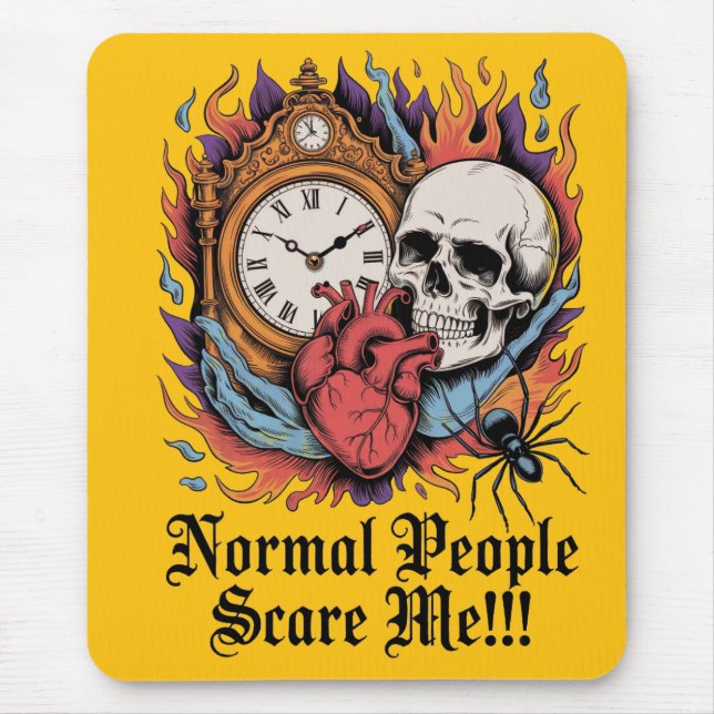 Normal People Scare Me Mouse Mat (Front)