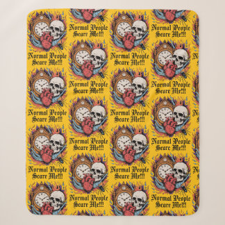 Normal People Scare Me Sherpa Blanket