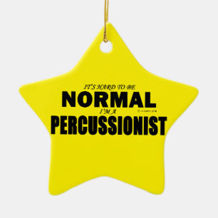 Normal Percussionist Ceramic Tree Decoration