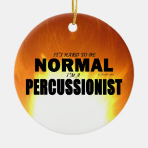 Normal Percussionist Ceramic Tree Decoration