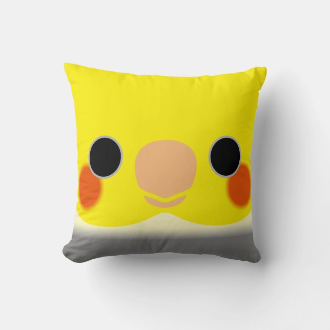 Normal Pied Cockatiel Cushion (Front)