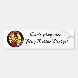 normal_shedevilslogo,  Can't play nice... Play ... Bumper Sticker