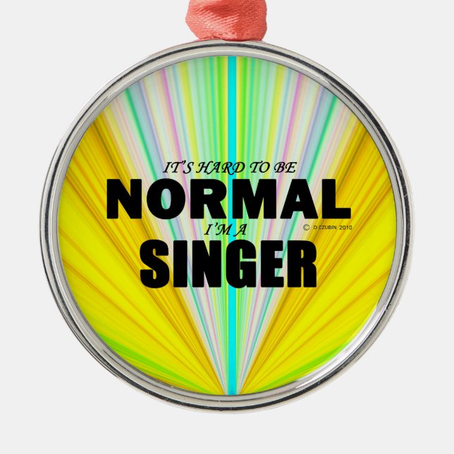 Normal Singer Metal Tree Decoration (Front)