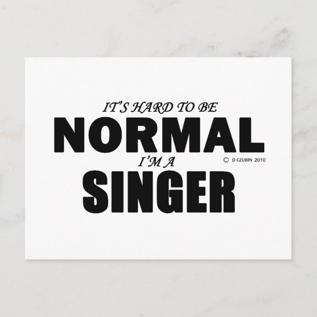 Normal Singer Postcard (Front)
