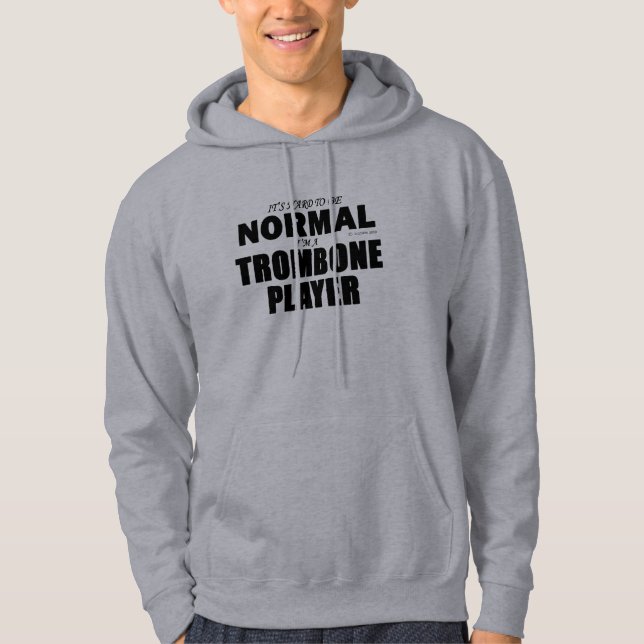 Normal Trombone Player Hoodie (Front)
