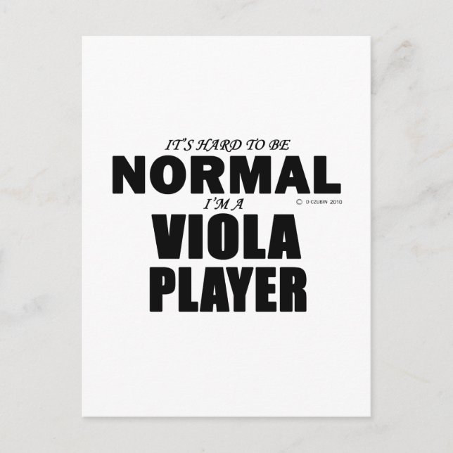 Normal Viola Player Postcard (Front)