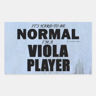 Normal Viola Player Rectangular Sticker