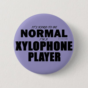 Normal Xylophone Player 6 Cm Round Badge
