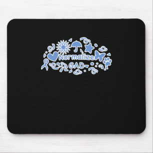 Normalise Gad (blue) Sticker Mouse Mat
