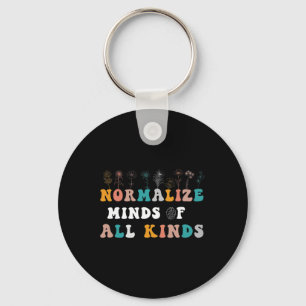 Normalise Minds Of All Kinds Autism Awareness Key Ring