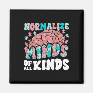 Normalise Minds Of All Kinds Autism Awareness Neur Magnet