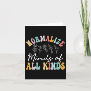 Normalise Minds Of All Kinds Autism Awereness  Card