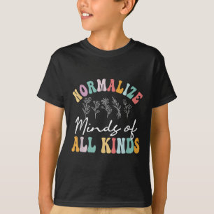 Normalise Minds Of All Kinds Autism Awereness T-Shirt
