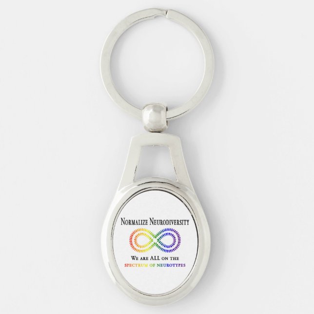 Normalise Neurodiversity Key Ring (Front)
