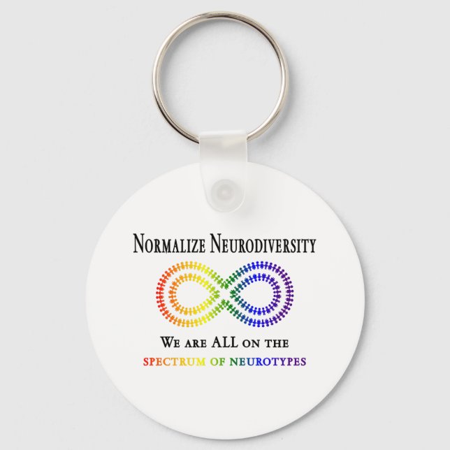 Normalise Neurodiversity Key Ring (Front)