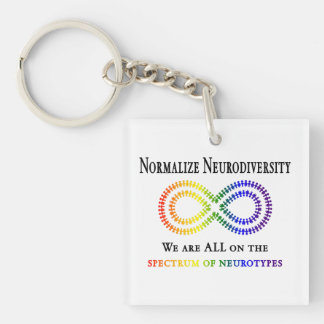 Normalise Neurodiversity Key Ring