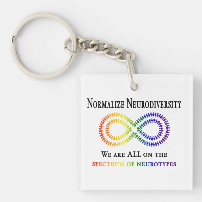 Normalise Neurodiversity Key Ring (Front)