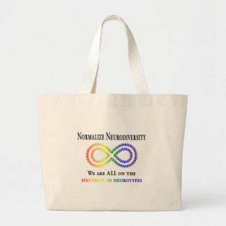Normalise Neurodiversity Large Tote Bag