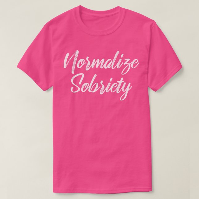 Normalise Sobriety II T-Shirt (Design Front)