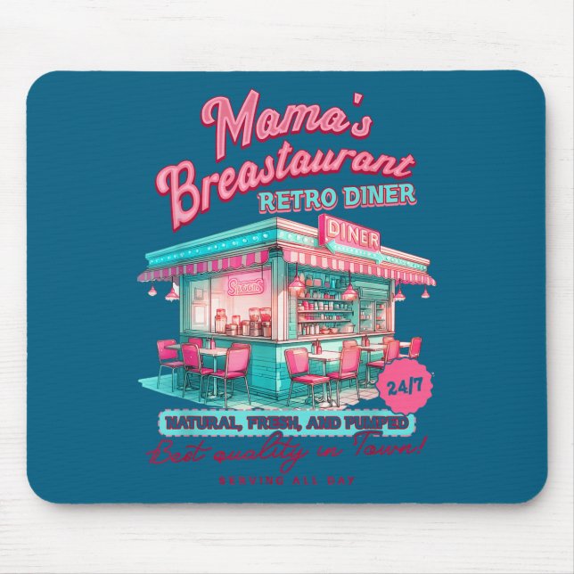 Normalize Breastfeeding Mom Breastfeed Mama's Brea Mouse Mat (Front)