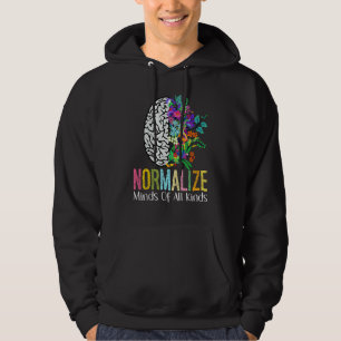 Normalize Minds Of All Kinds Autism Neurodiversity Hoodie